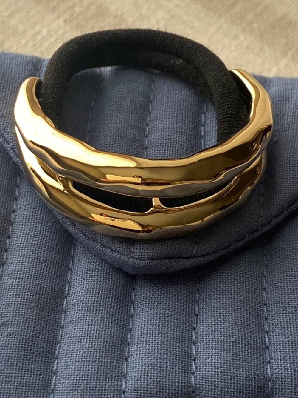 Sezane Adina Hair Tie - Gold color way  NWT/NIB
